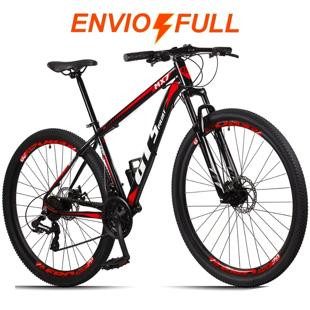 Bicicleta Aro 29 Mountain Bike com Freio a Disco e Suspensão Dianteira
